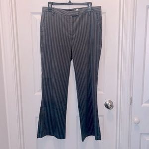 🚫♻️MY MICHELLE Size 13 WOMENS GRAY STRIPED DRESS PANTS